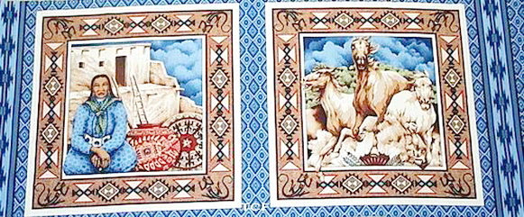 Native American Legacy 2 Panels Fabric